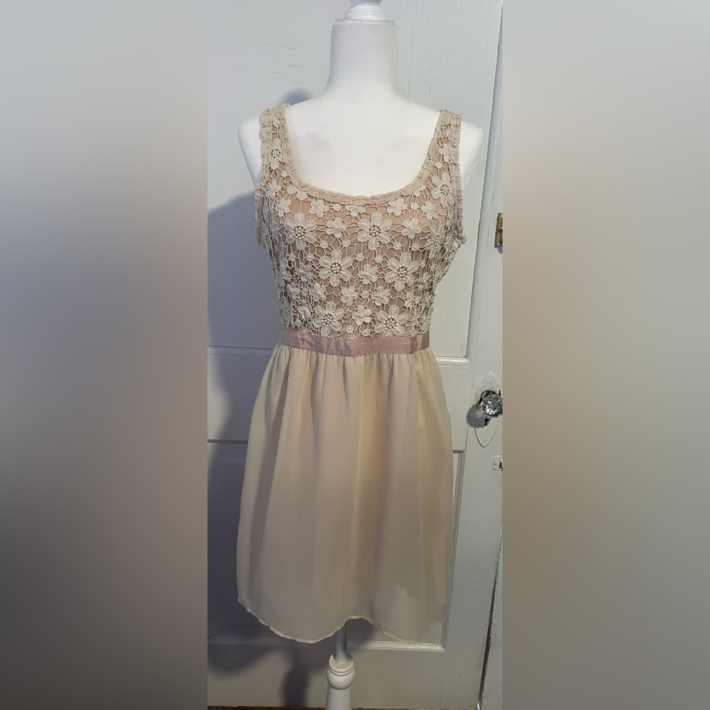 Vintage American Eagle Outfitters Cream Dress